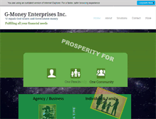 Tablet Screenshot of gmoneyincorporated.com